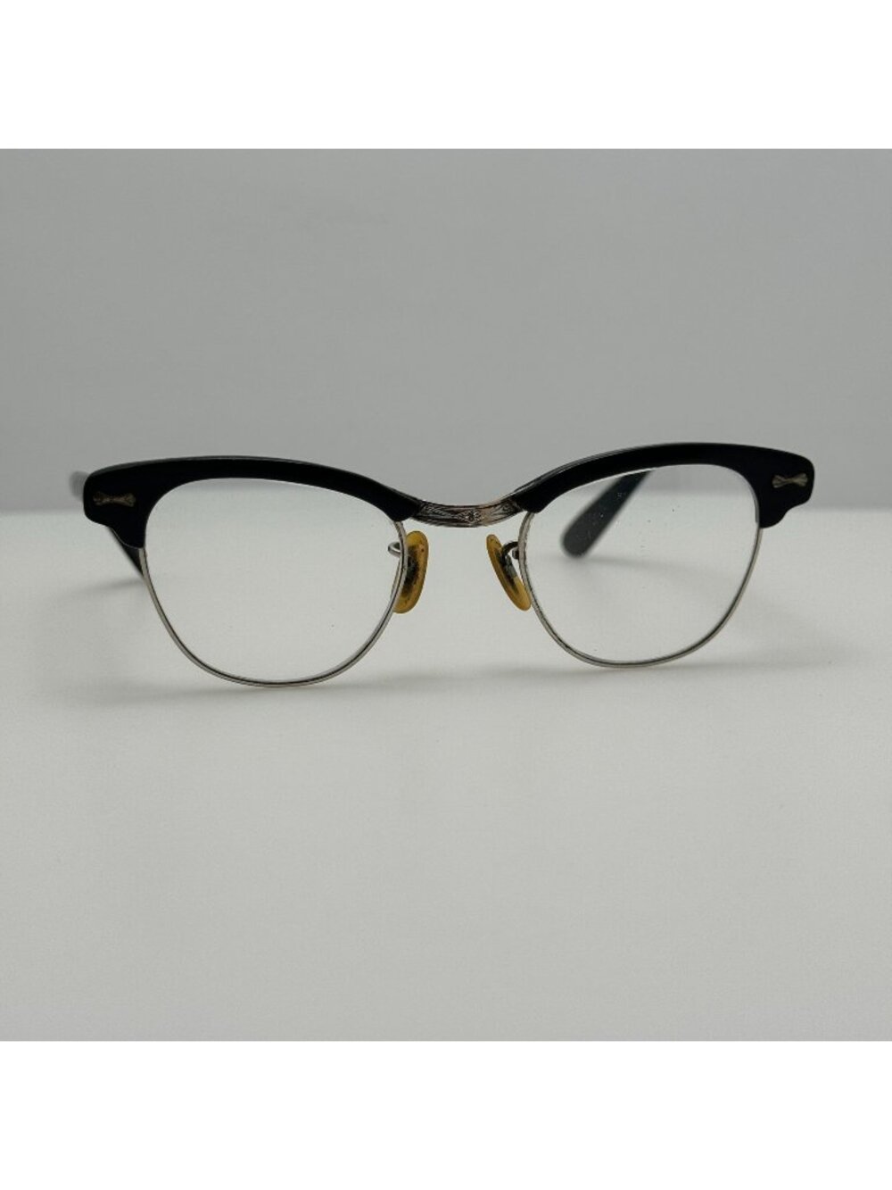 Universal Eyeglasses Eye Glasses Frames 4 1/4 1/10 12kgf Horned Rimmed 44-24